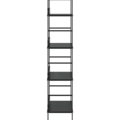 vidaXL - Schappenkast - Zwart - Bewerkt hout