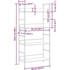 vidaXL - Schappenkast - Zwart - Bewerkt hout