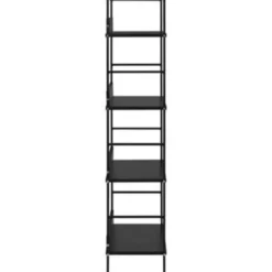 vidaXL - Schappenkast - Zwart - Bewerkt hout
