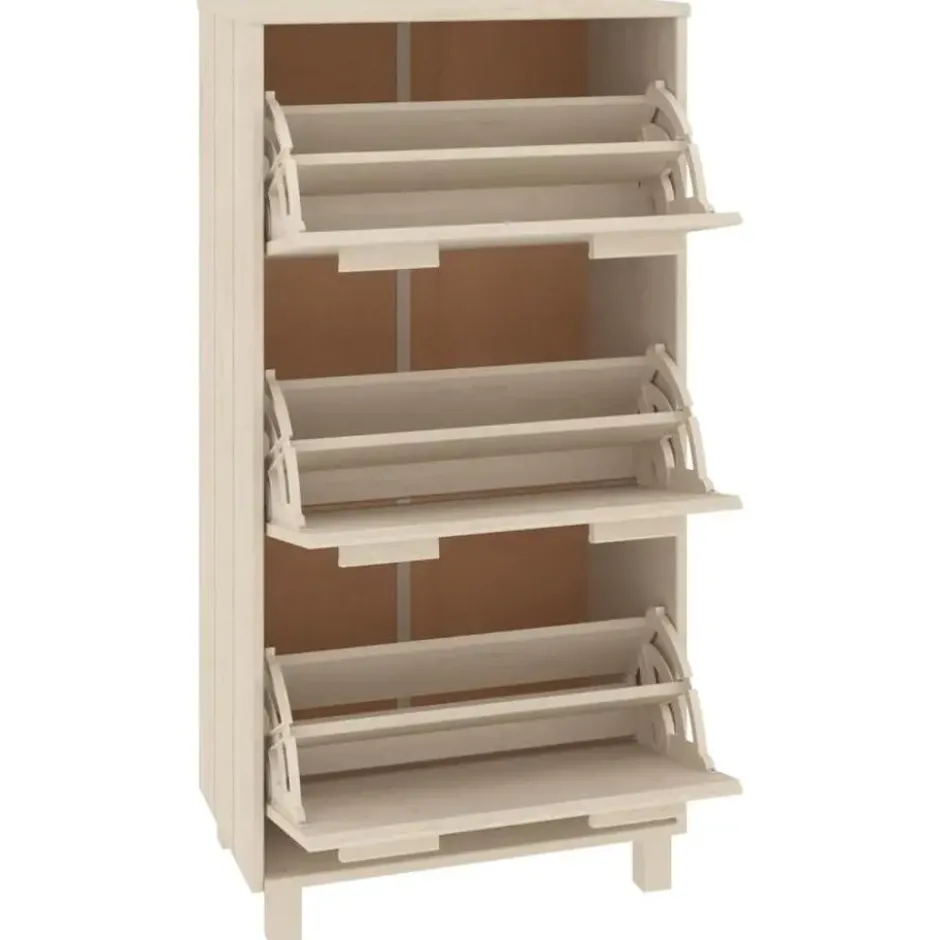 vidaXL - Schoenenkast - Bruin - Grenenhout