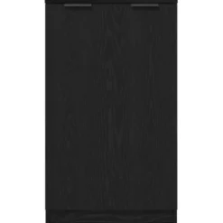 vidaXL - Schoenenkast met 2 deuren - Zwart eiken - Bewerkt hout - 59x35x70 cm