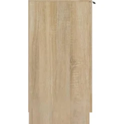 vidaXL - Schoenenkast met 2 deuren - Sonoma eiken - Bewerkt hout - 59x35x70 cm