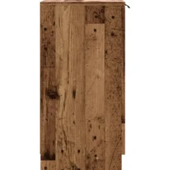 vidaXL - Schoenenkast met 2 deuren - Oud hout - Bewerkt hout - 59x35x70 cm