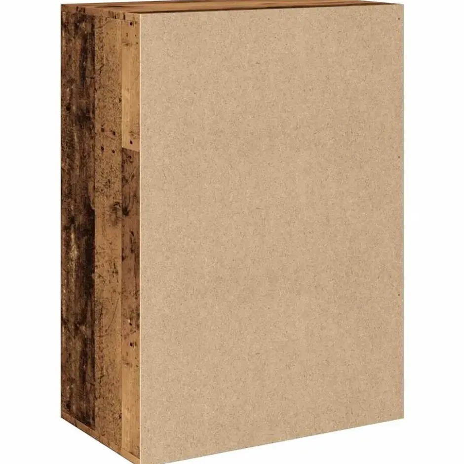 vidaXL - Schoenenkast met 1 lade en 2 deuren - Oud hout - Hout - 60x35x84 cm