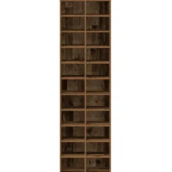 vidaXL - Schoenenkast - Oud hout - Bewerkt hout - 22 paar - 54x34x183 cm