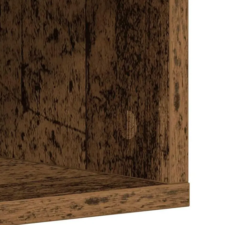 vidaXL - Schoenenkast - Oud hout - Bewerkt hout - 22 paar - 54x34x183 cm