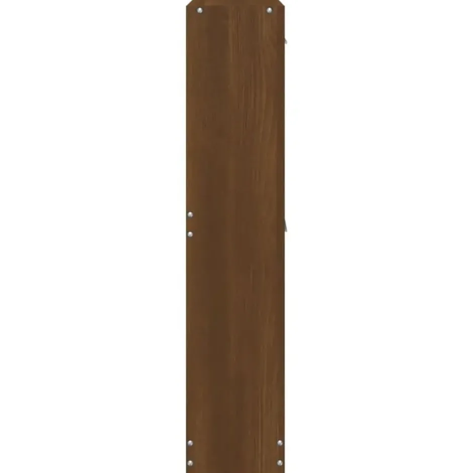 vidaXL - Schoenenkast 4 paar met 2 kleppen - Bruin eiken - Hout - 59x17x81 cm