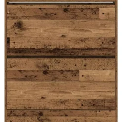 vidaXL - Schoenenkast voor entree 4 paar - Gerookt eiken - 80x21x87,5 cm