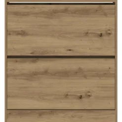 vidaXL - Schoenenkast voor entree 4 paar - Gerookt eiken - 80x21x87,5 cm