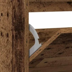vidaXL - Schoenenkast voor entree 4 paar - Gerookt eiken - 80x21x87,5 cm