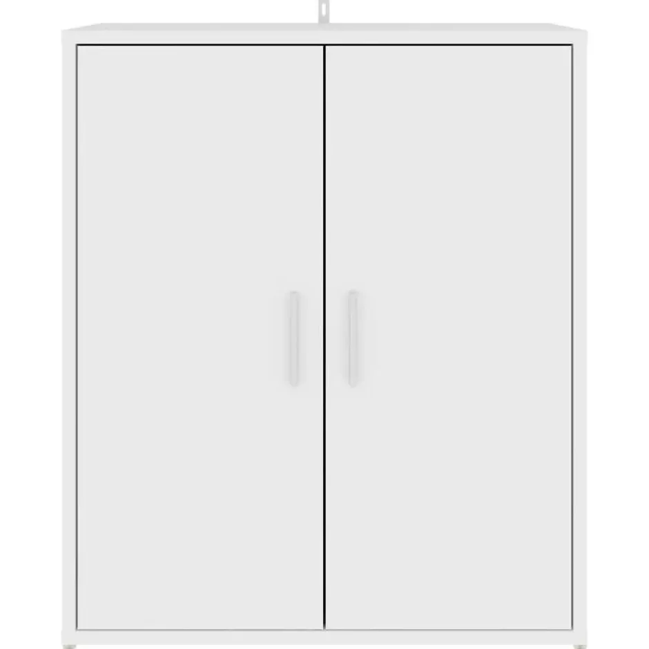 vidaXL - Schoenenkast - Wit - Bewerkt hout - 60 x 35 x 70 cm