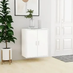 vidaXL - Schoenenkast - Wit - Bewerkt hout - 60 x 35 x 70 cm