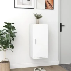 vidaXL - Schoenenkast - Wit - Bewerkt hout - 31.5 x 35 x 70 cm