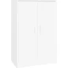 vidaXL - Schoenenkast - Wit - Bewerkt hout - 60 x 35 x 92 cm