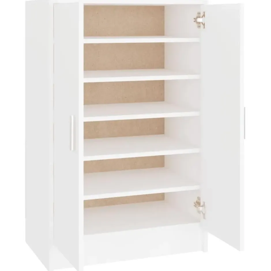 vidaXL - Schoenenkast - Wit - Bewerkt hout - 60 x 35 x 92 cm
