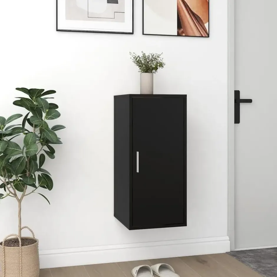 vidaXL - Schoenenkast - Zwart - Bewerkt hout - 31.5 x 35 x 70 cm