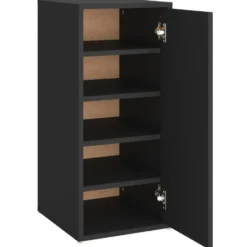vidaXL - Schoenenkast - Zwart - Bewerkt hout - 31.5 x 35 x 70 cm