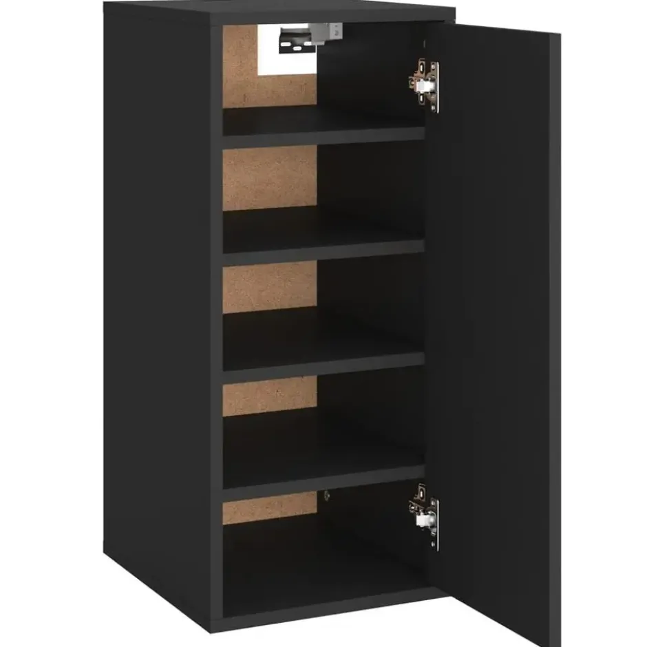 vidaXL - Schoenenkast - Zwart - Bewerkt hout - 31.5 x 35 x 70 cm