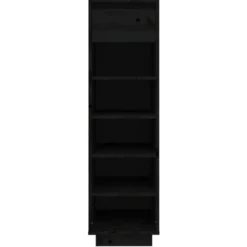 vidaXL - Schoenenkast - Zwart - Grenenhout