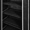 vidaXL - Schoenenkast - Zwart - Stof
