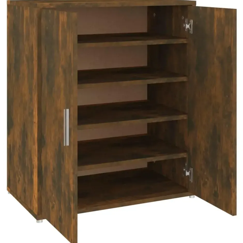 vidaXL - Schoenenrek - Bruin - Bewerkt hout - 60 x 35 x 70 cm