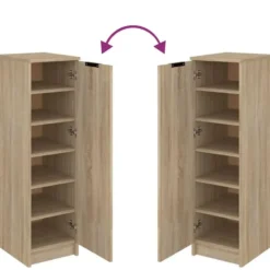 vidaXL - Schoenenrek - Bruin - Bewerkt hout