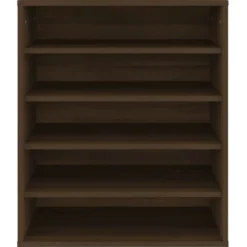vidaXL - Schoenenrek - Bruin - Bewerkt hout - 60 x 35 x 70 cm