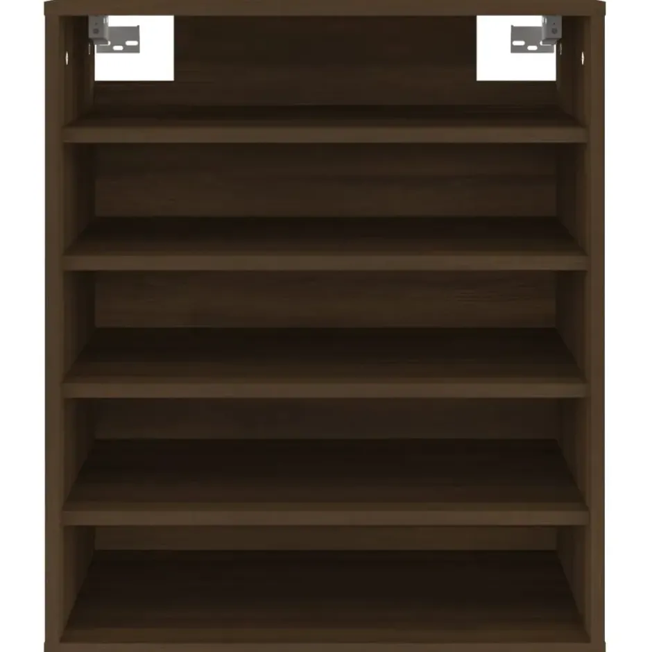 vidaXL - Schoenenrek - Bruin - Bewerkt hout - 60 x 35 x 70 cm