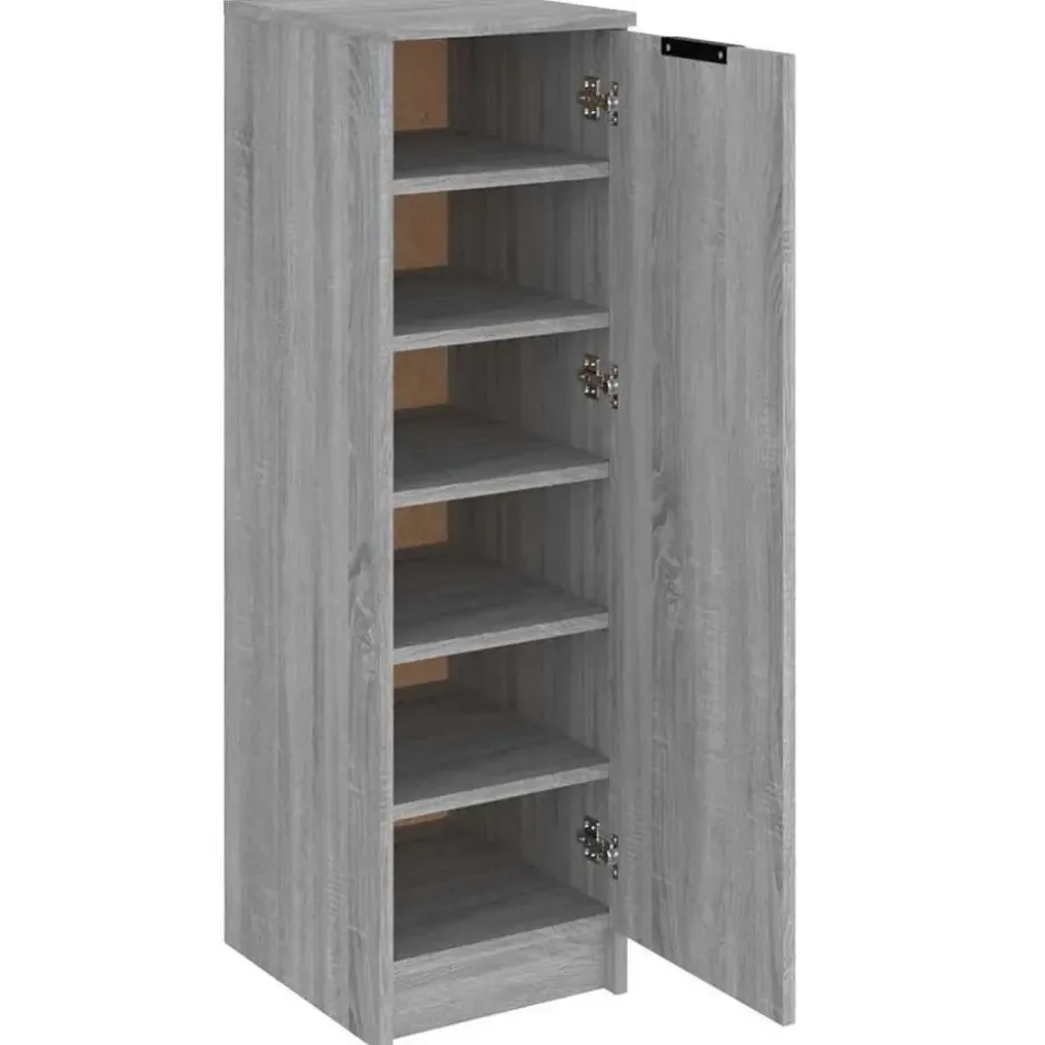 vidaXL - Schoenenrek - Grijs - Bewerkt hout
