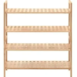 vidaXL - Schoenrek - Beige - Hout