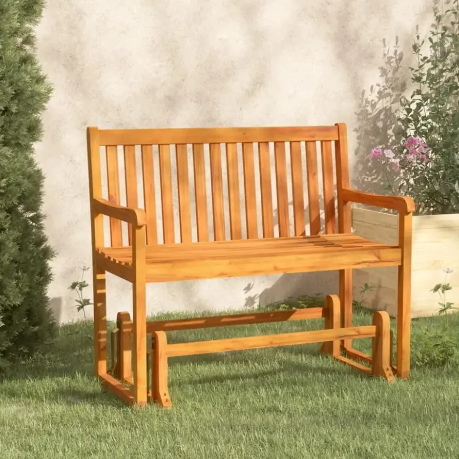vidaXL - Schommelbank - Bruin - Acaciahout -110 cm