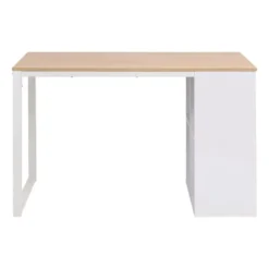 vidaXL - Schrijftafel - Wit - Bewerkt hout