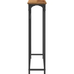 vidaXL - Sidetable - Oud hout - Gelaagd hout en metaal - 75x19.5x75 cm