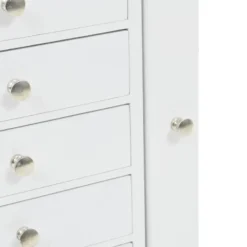 vidaXL - Sieradenkast - Wit - MDF