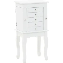vidaXL - Sieradenkast - Wit - MDF