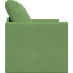 vidaXL Slaapbank 2-zits inklapbaar met kussens - Lichtgroen fluweel - 204 cm