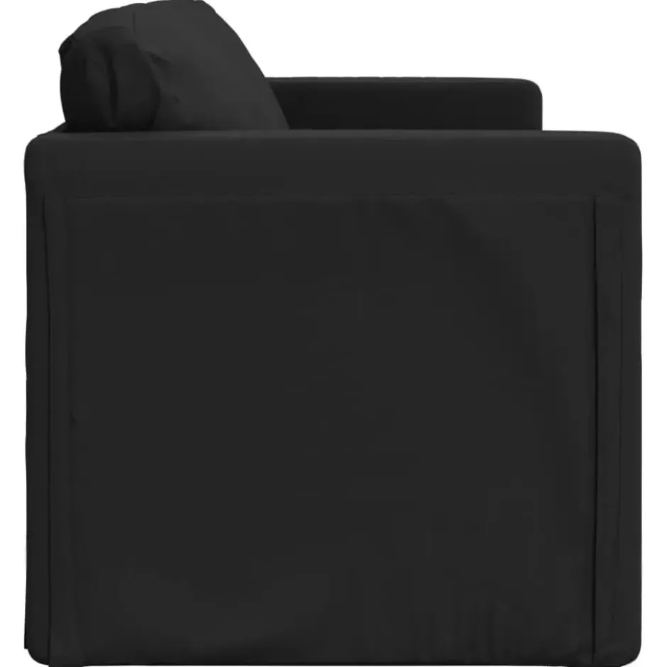 vidaXL Slaapbank 2-zits inklapbaar met kussens - Donkergroen stof - 112 cm