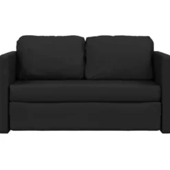 vidaXL Slaapbank 2-zits inklapbaar met kussens - Donkergroen stof - 112 cm