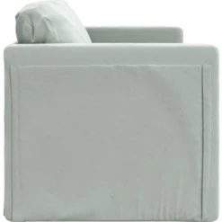 vidaXL Slaapbank 2-zits inklapbaar met kussens - Wijnrood kunstleer - 112 cm