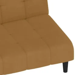 vidaXL Slaapbank 2-zits Klik-klak mechanisme - Bruin fluweel - 200 cm