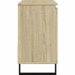 vidaXL - Sonoma eiken Wastafelonderkast met 1 deur 2 lades - 65x33x60 cm