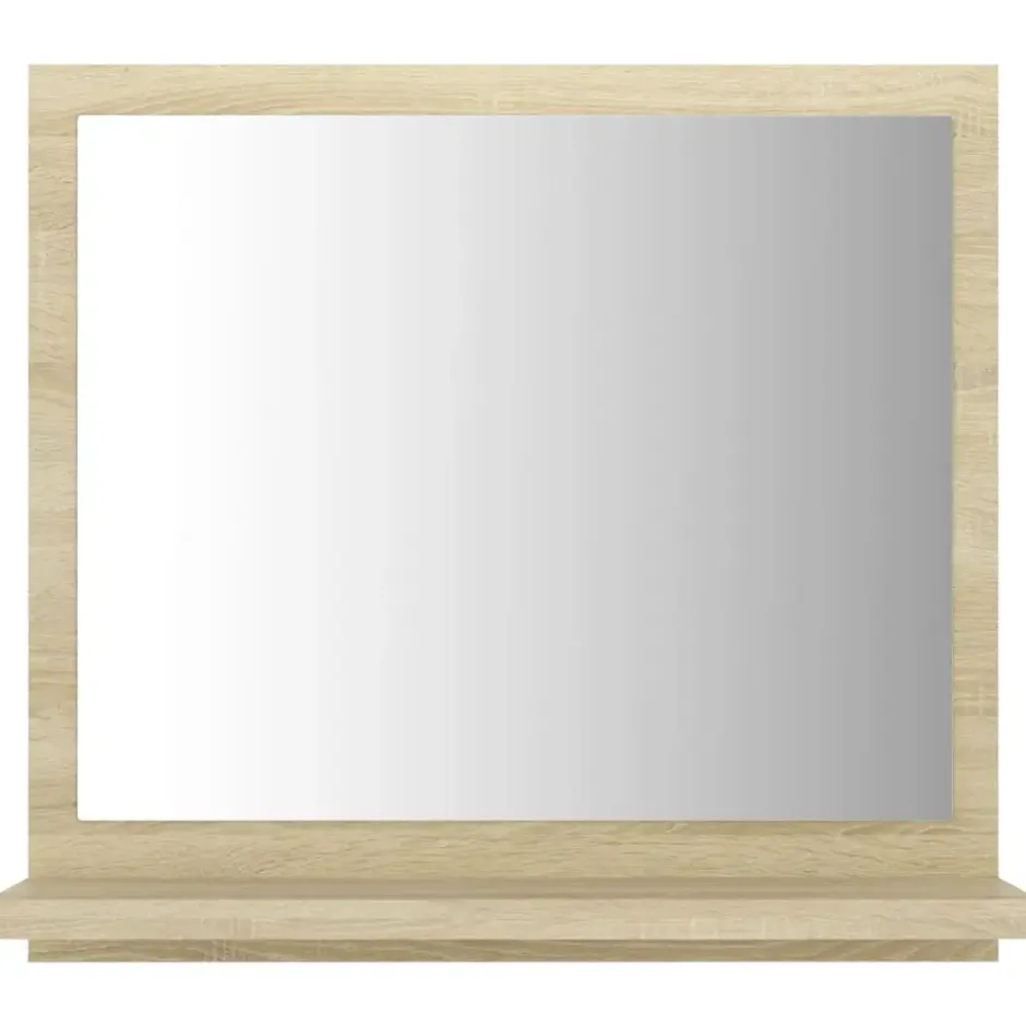 vidaXL - Spiegel - Bruin - Bewerkt hout - 40 x 10.5 x 37 cm