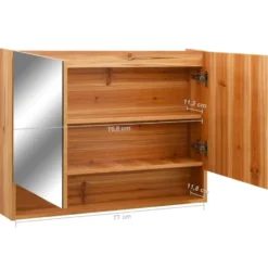 vidaXL - Spiegelkast - Bruin - MDF