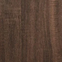 vidaXL - Spiegelkast LED 60x12x45 cm bewerkt hout bruin eikenkleur