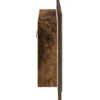 vidaXL - Spiegelkast LED 60x12x45 cm bewerkt hout gerookt eikenkleurig