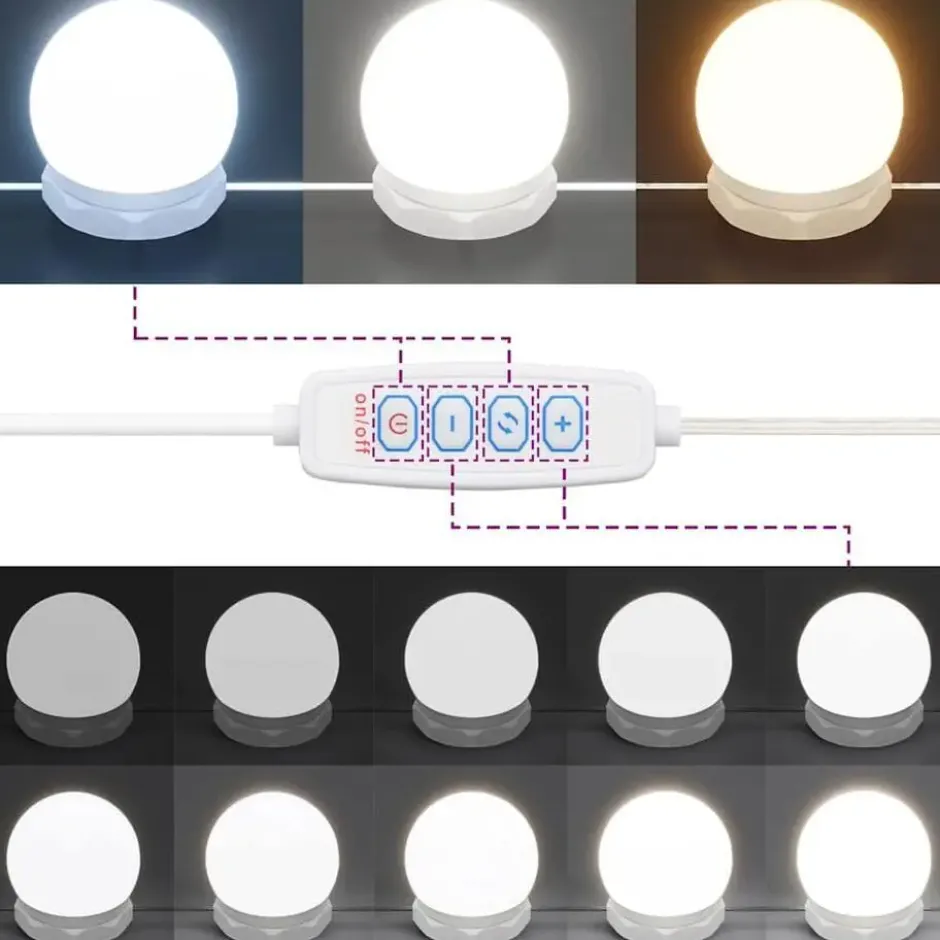vidaXL - Spiegelkast met LED-verlichting 60x31,5x62 cm gerookt eiken