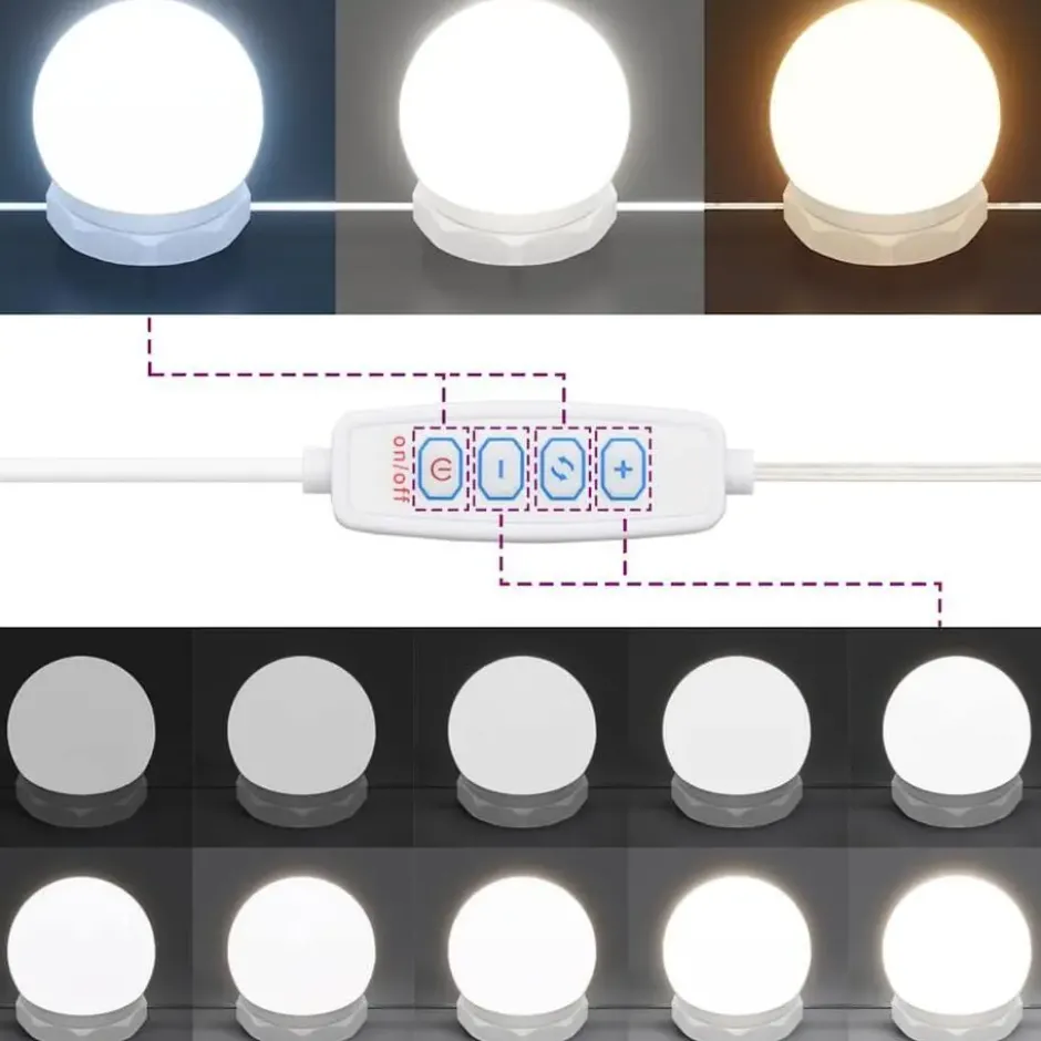 vidaXL - Spiegelkast met LED-verlichting 90x31,5x62 cm grijs sonoma