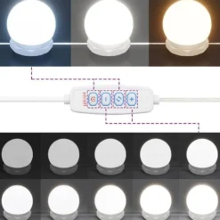 vidaXL - Spiegelkast met LED-verlichting 70x16,5x60 cm gerookt eiken