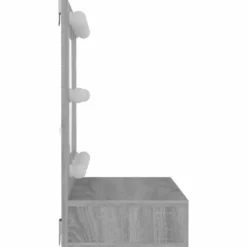 vidaXL - Spiegelkast met LED-verlichting 60x31,5x62 cm grijs sonoma