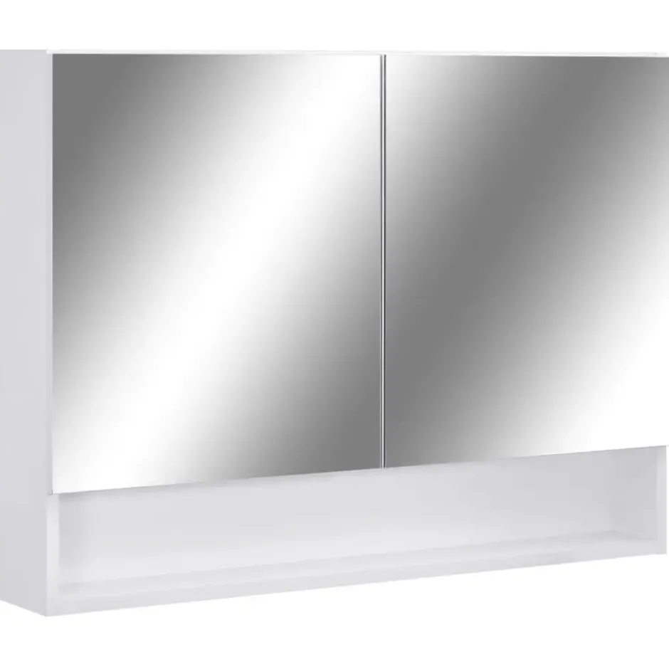 vidaXL - Spiegelkast - Wit - MDF